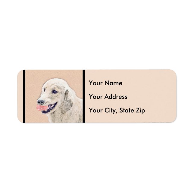 Golden Retriever with Tennis Ball Painting Dog Art (Front)