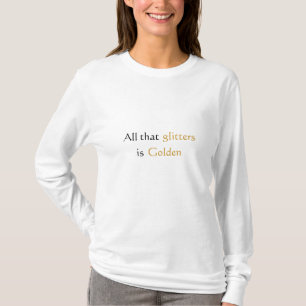 Golden Retriever Women's T-Shirt Glitters Golden