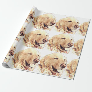 Golden Retriever Wrapping Paper
