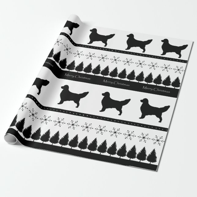 Golden Retriever Wrapping Paper (Unrolled)