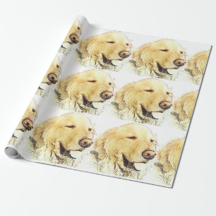 Golden Retriever Wrapping Paper
