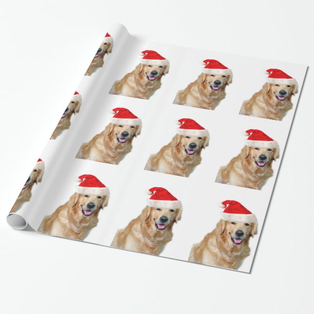 Golden Retriever Wrapping Paper (Unrolled)