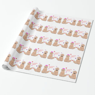 Golden Retriever You Had Me At Woof Wrapping Paper