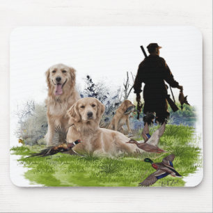 Golden Retrievers - Excellent hunting dogs    Mouse Mat