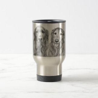 Golden Retrievers Fred and Baxter Travel Mug