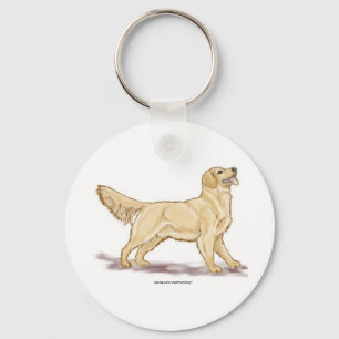 Golden Retrievers Key Ring
