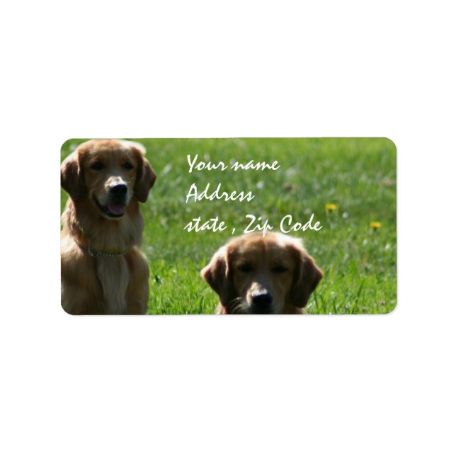 Golden Retrievers Label (Front)