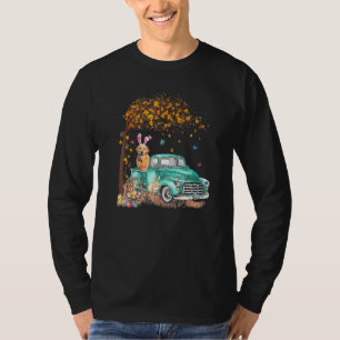 Golden Retrievers Love Bunny Truck Hunt Eggs Tree T-Shirt