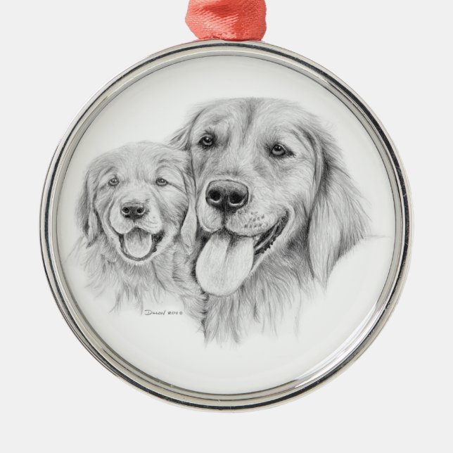 Golden Retrievers Ornament (Front)