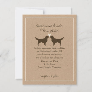 Golden Retrievers Wedding Invitation