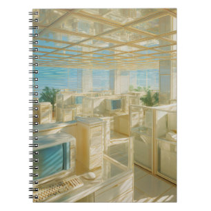 Golden Retro Office Dream Notebook