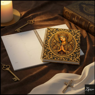 Golden Reverence Virgin Mary Planner