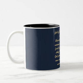 Golden Reverence Virgin Mary Two-Tone Coffee Mug