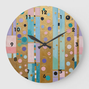 Golden Reverie Large Clock