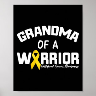 Golden Ribbon And Yellow Ribbon Childhood Cancer A Poster