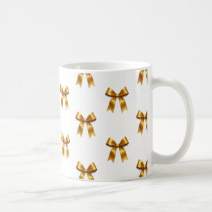 Golden Ribbon Pattern — Elegant Minimal Luxury Coffee Mug