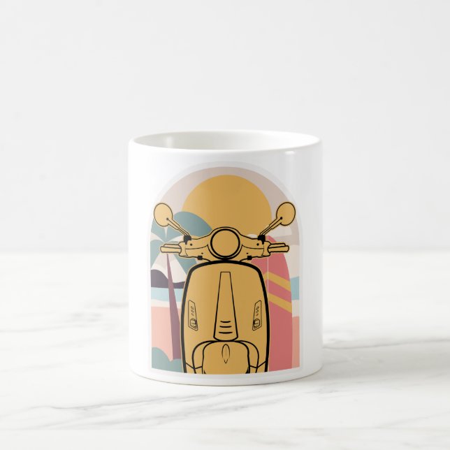 Golden ride at sunset coffee mug (Center)