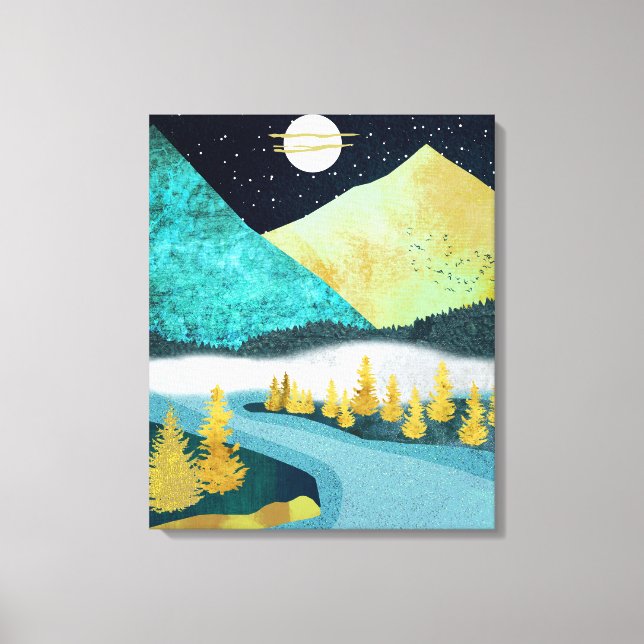 Golden River Canvas Print (Front)