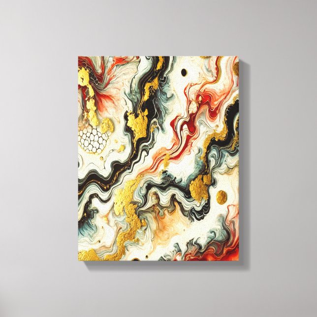 Golden rivers canvas print (Front)