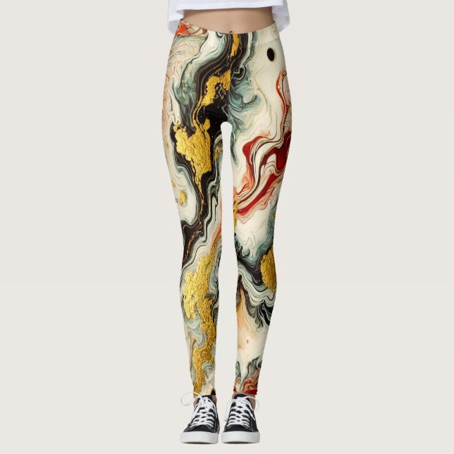 Golden rivers leggings (Front)