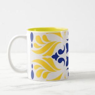 Golden Riviera Design Two-Tone Coffee Mug