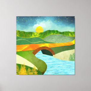 Golden Road Canvas Print