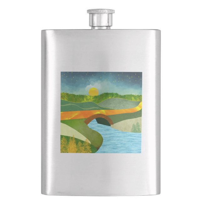 Golden Road Hip Flask (Front)