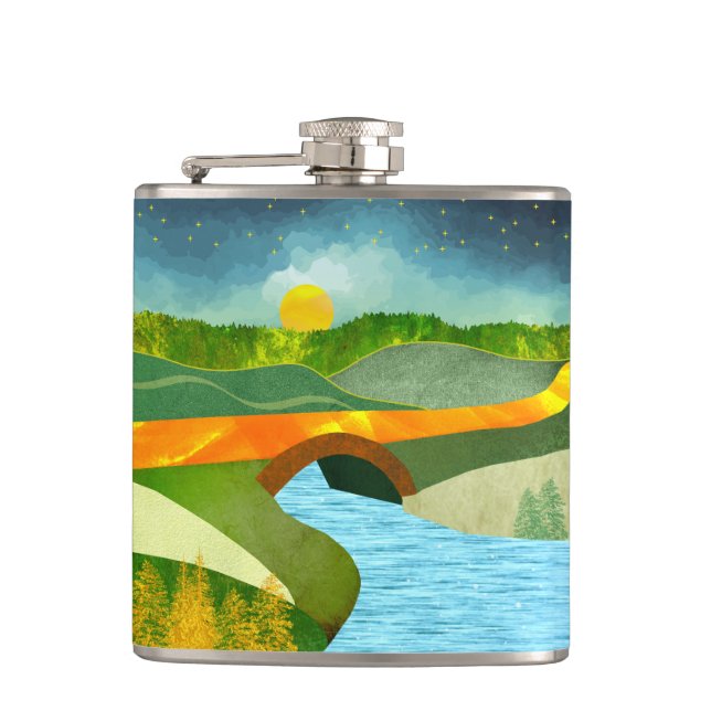 Golden Road Hip Flask (Front)