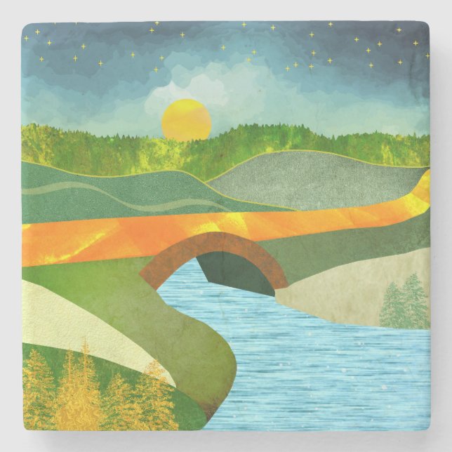 Golden Road Stone Coaster (Front)