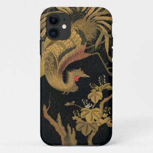 Golden Rooster Bird Japanese Classic Antique iPhone 11 Case