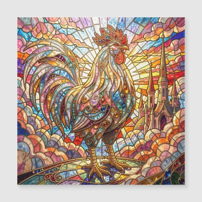 Golden Rooster of Light Crowing mosaic  (Front)