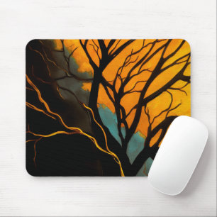 Golden Roots and Twilight Tree Mouse Mat