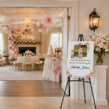 Golden Rose Baby Shower Welcome
