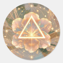 Golden Rose Delta 7 | Sacred Geometry Sticker