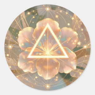 Golden Rose Delta 7 Sacred Geometry Sticker