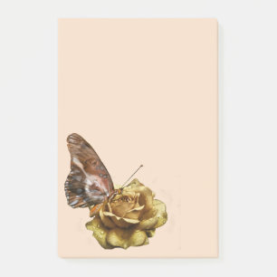 Golden Rose Dog Butterfly Wings  Post-it Notes