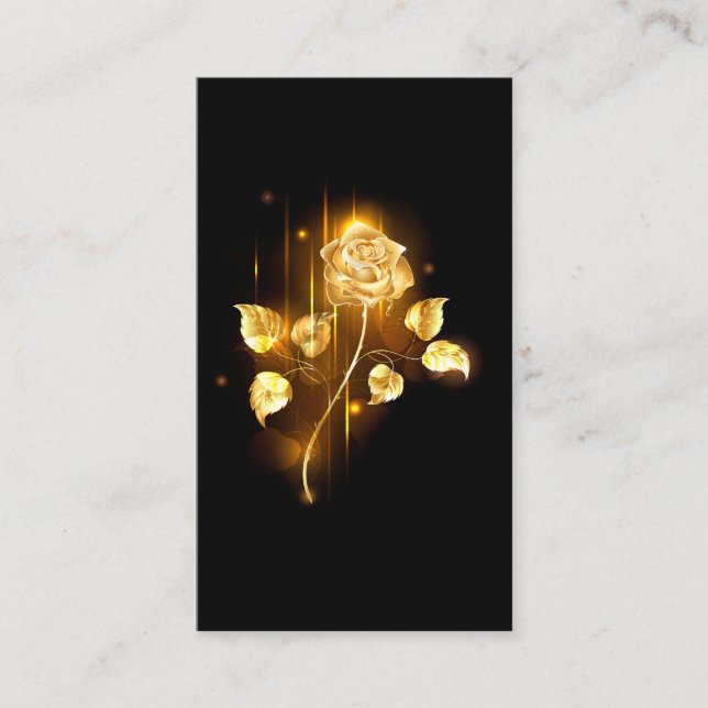 Golden rose ( gold rose ) advice card (Front)
