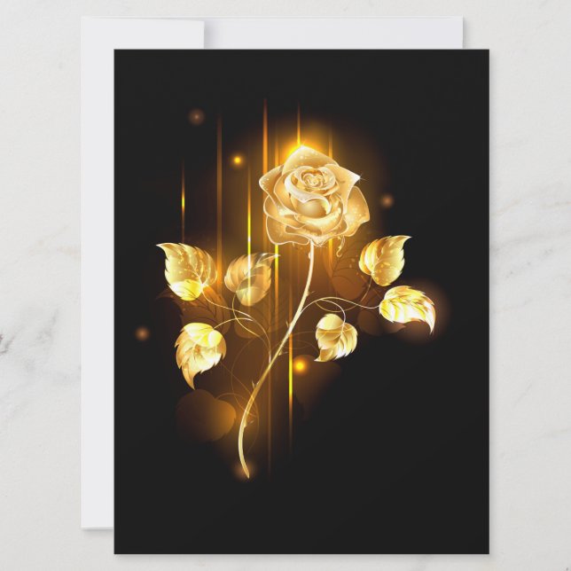 Golden rose ( gold rose ) announcement (Front)