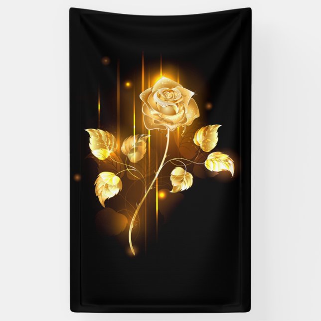 Golden rose ( gold rose ) banner (Vertical)