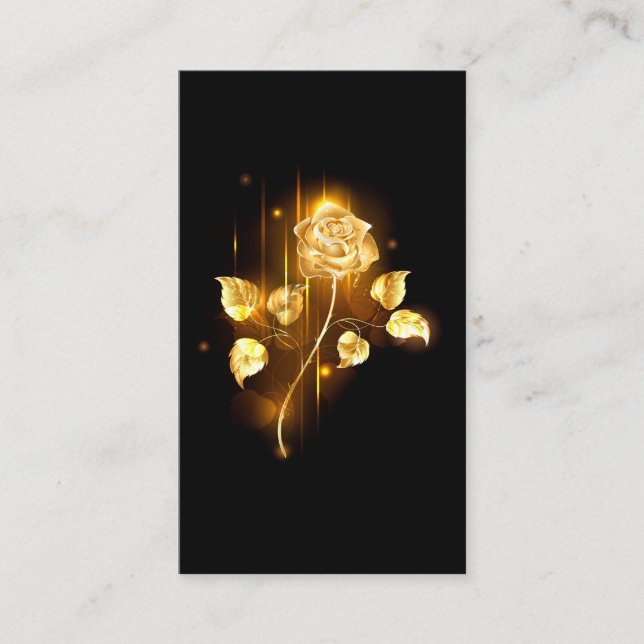 Golden rose ( gold rose ) calling card (Front)