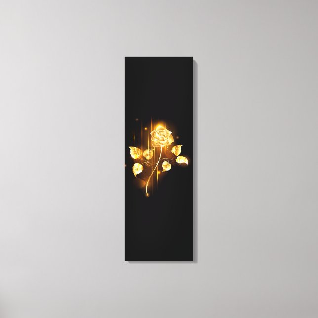 Golden rose ( gold rose ) canvas print (Front)