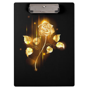 Golden rose ( gold rose ) clipboard