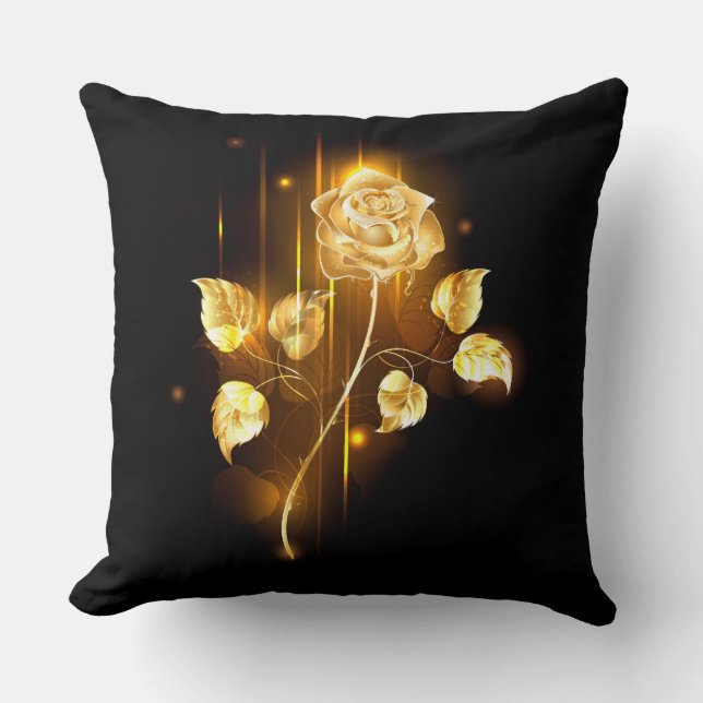 Golden rose ( gold rose ) cushion (Front)