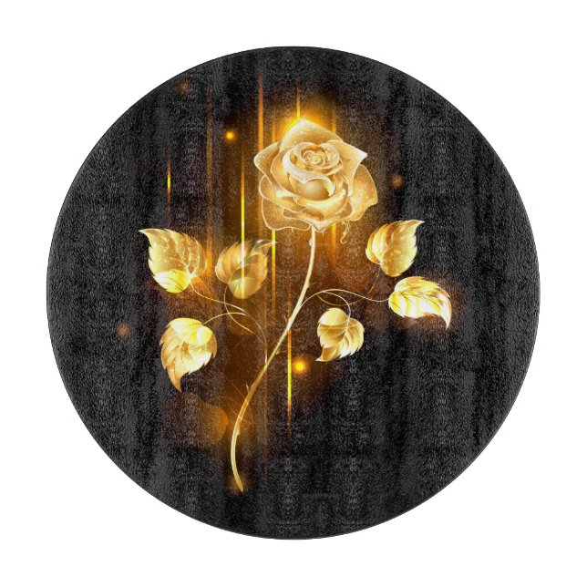 Golden rose ( gold rose ) cutting board (Front)