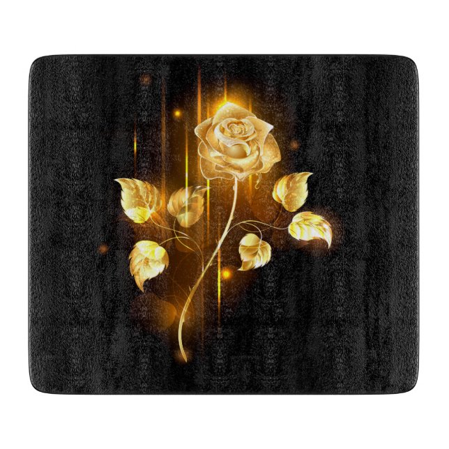 Golden rose ( gold rose ) cutting board (Front)