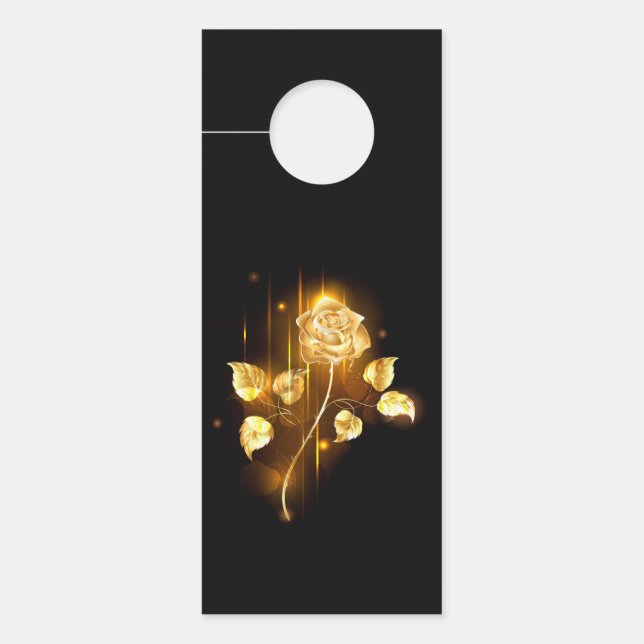 Golden rose ( gold rose ) door hanger (Front)