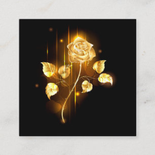 Golden rose ( gold rose ) enclosure card