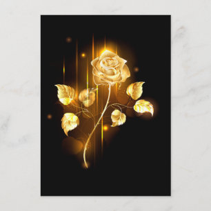 Golden rose ( gold rose ) enclosure card
