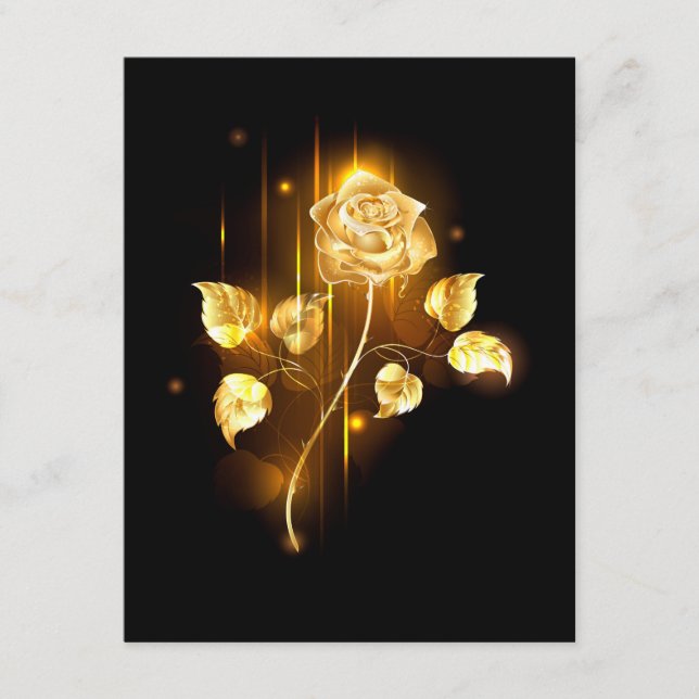 Golden rose ( gold rose ) enclosure card (Front)