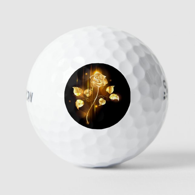 Golden rose ( gold rose ) golf balls (Front)